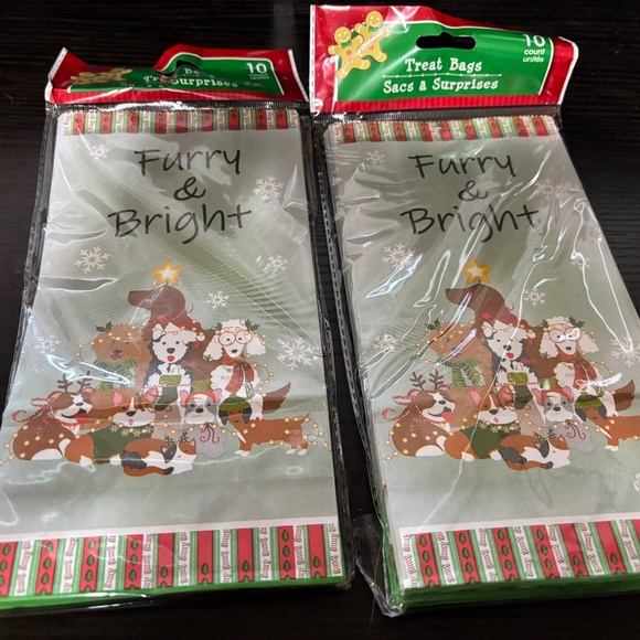 FURRY AND BRIGHT TREAT BAGS X2 - Picture 1 of 1